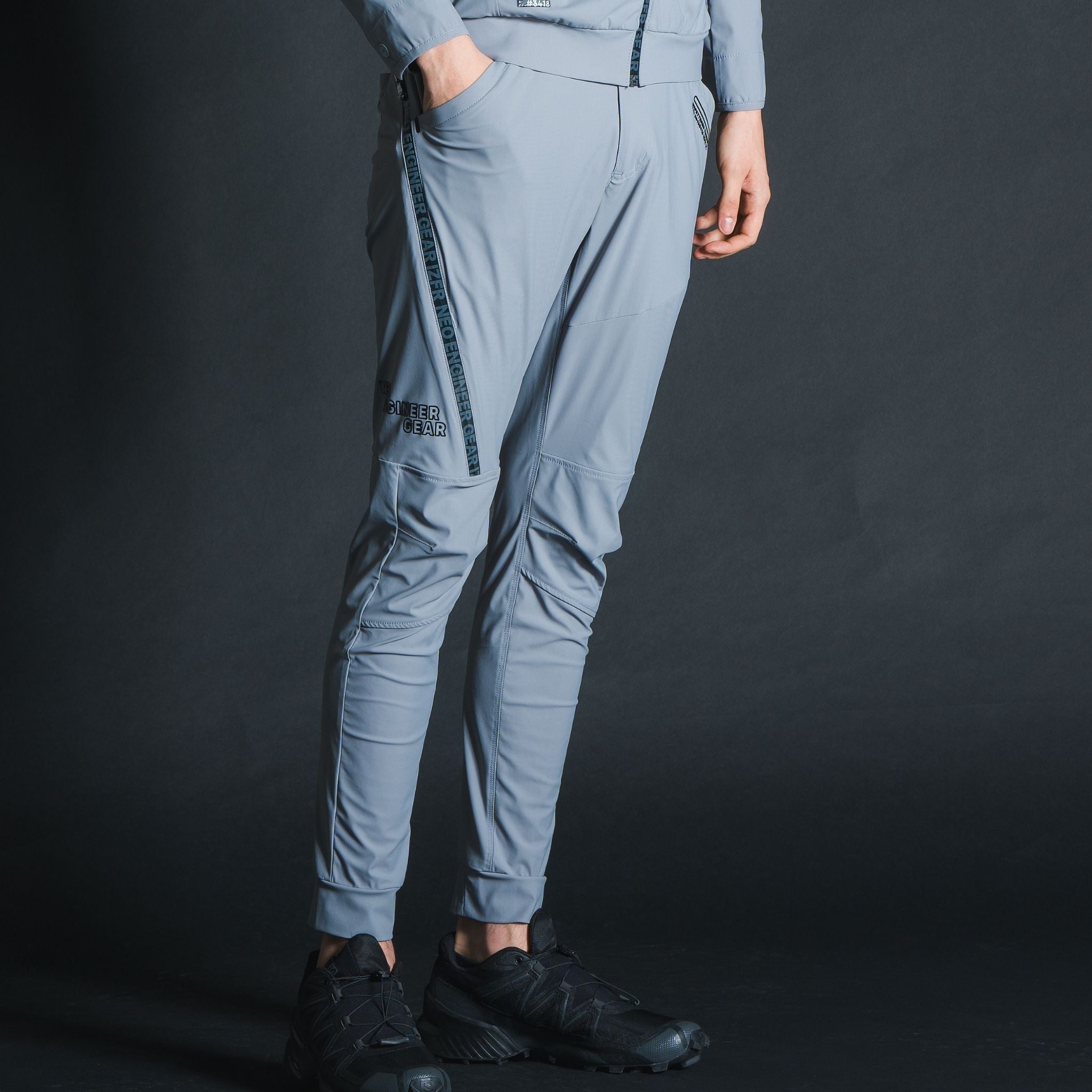 超接触冷感ナイロンストレッチジョガーパンツ[春夏]#3419