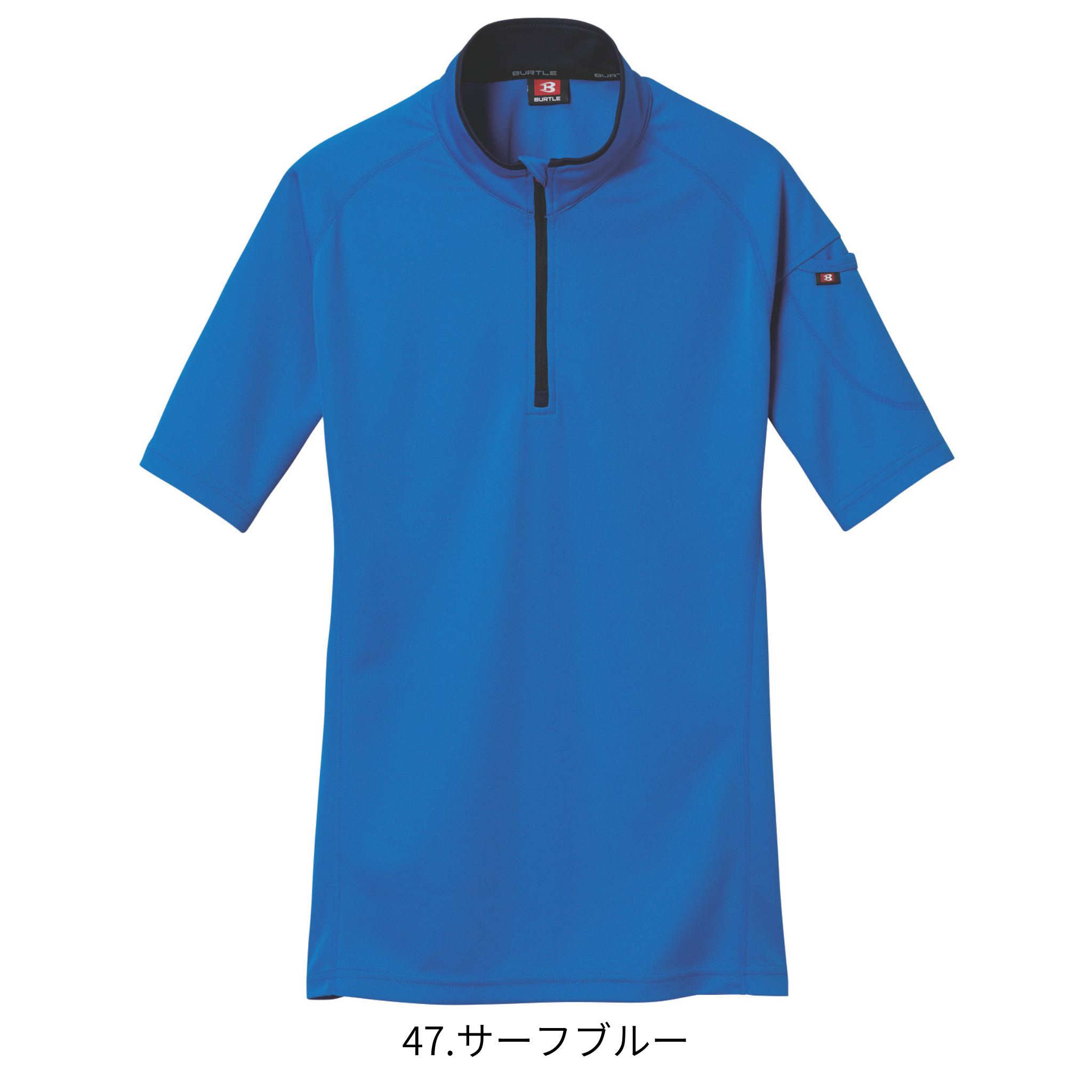 半袖ジップシャツ[春夏]415