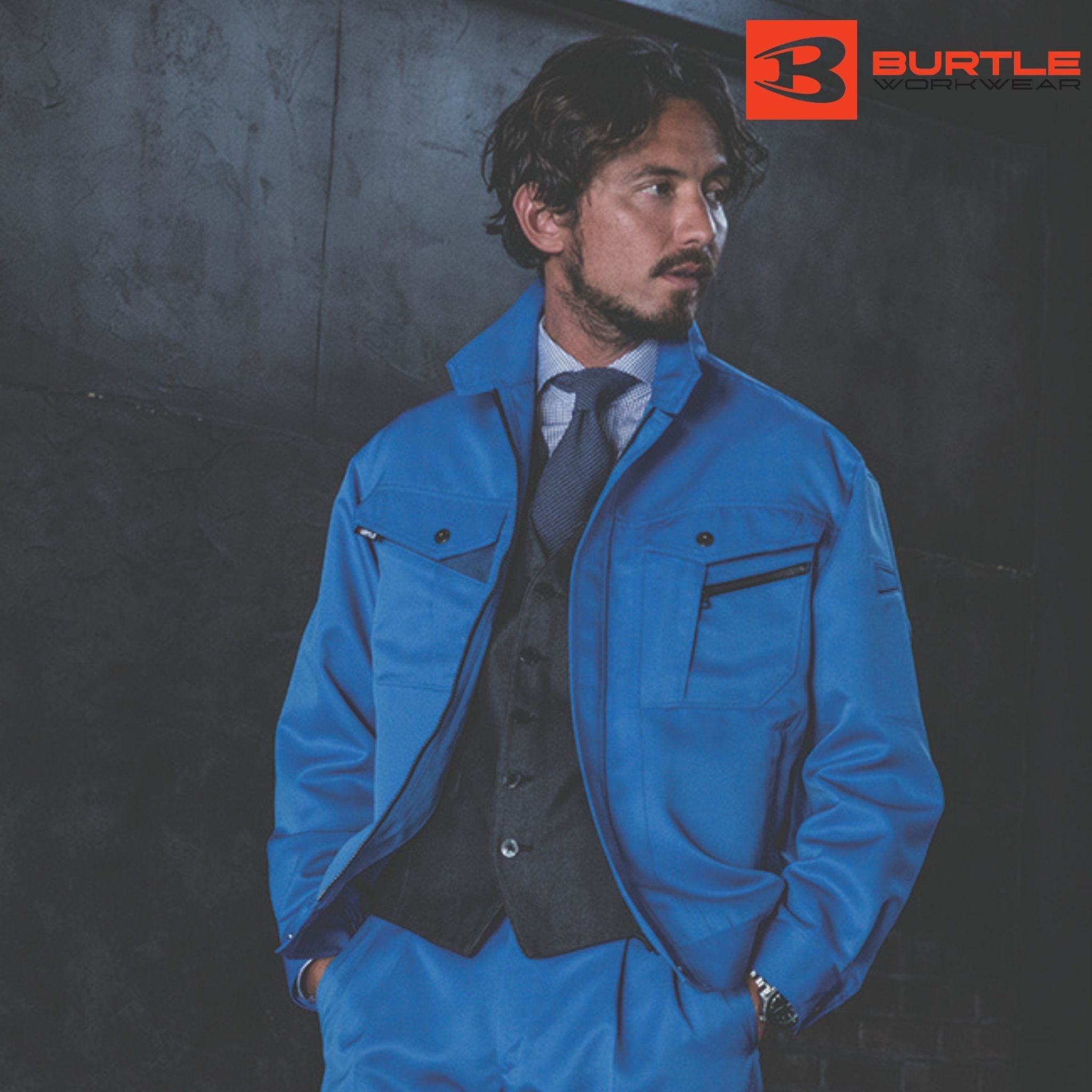 パ*ん様 ブルーブルー✖️クイックシルバー　セットアップ バートル 6071 長袖ジャケット｜ナックルオンライン