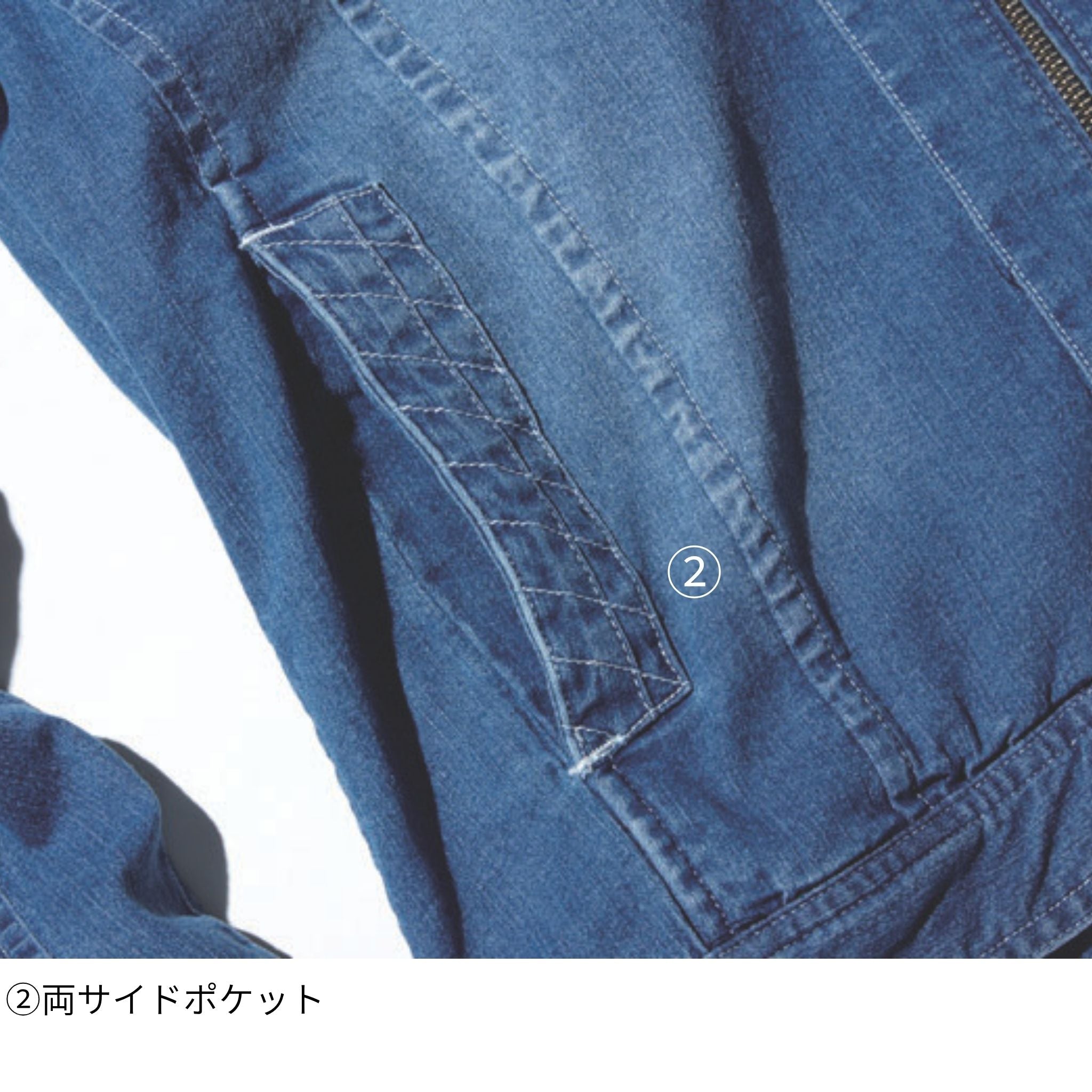 デニムライダースジャケット [8970-554] 春夏 寅壱