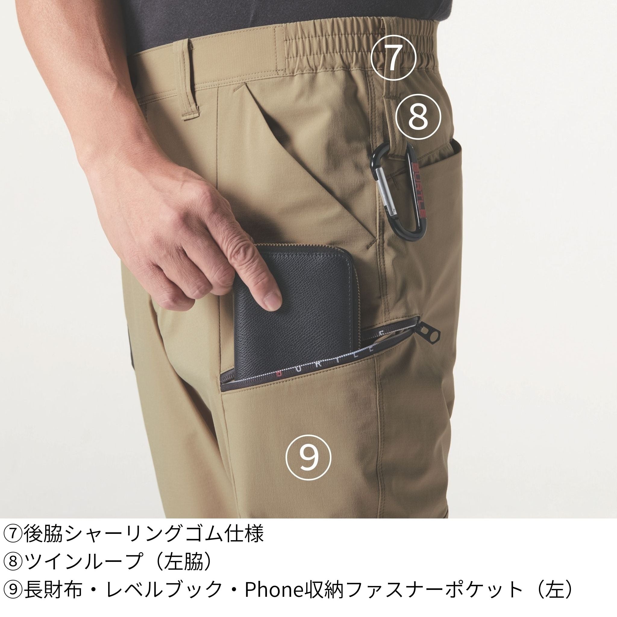 ショートカーゴパンツ [9707] 春夏 バートル