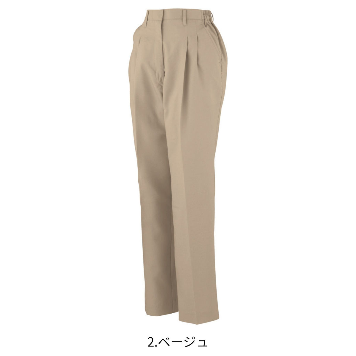 エコ・製品制電レディースツータックスラックス(脇ゴム) [A-3364] 春夏 コーコス信岡