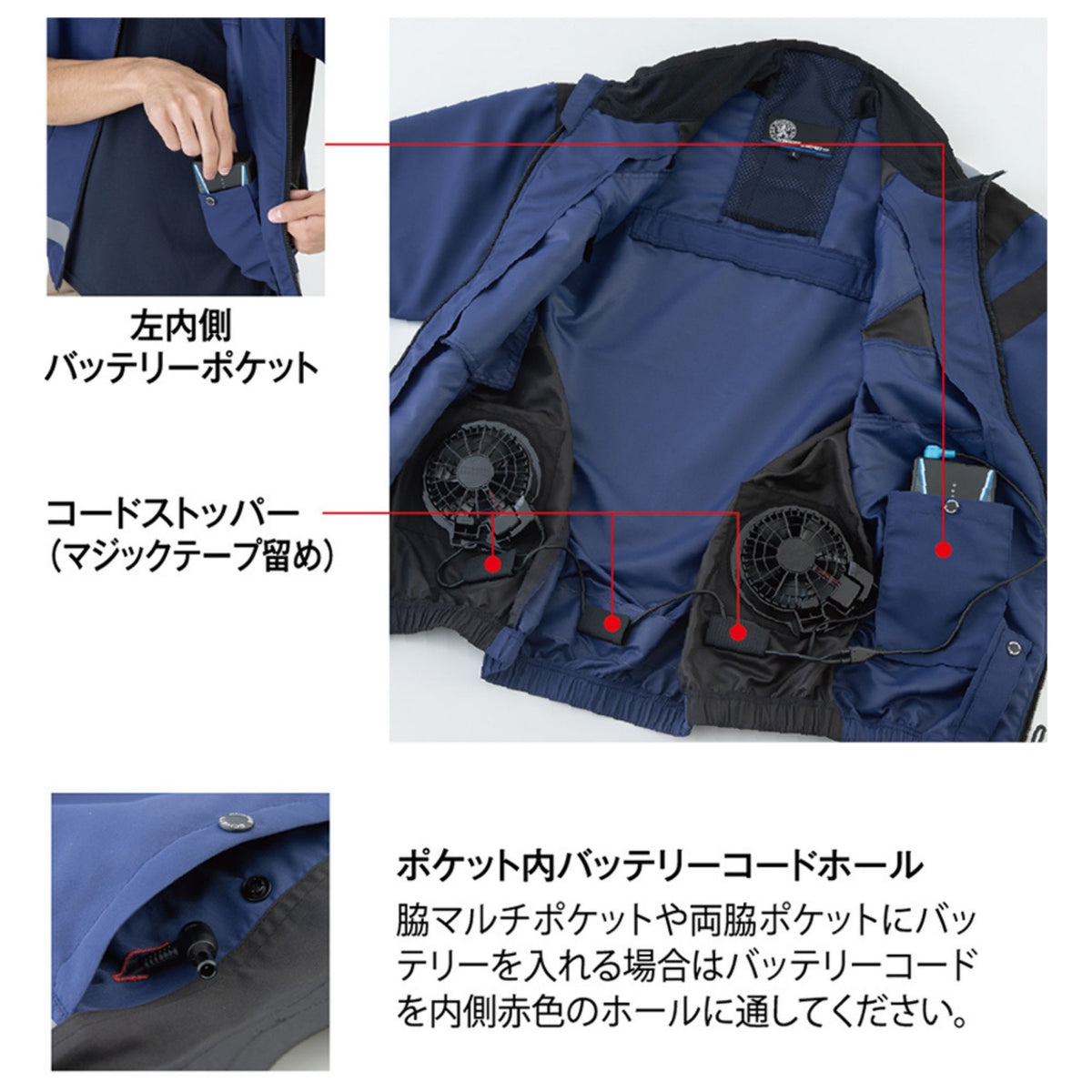 エコ・ボルトクールセーフティー半袖ブルゾン [AE-5560] 春夏 コーコス信岡
