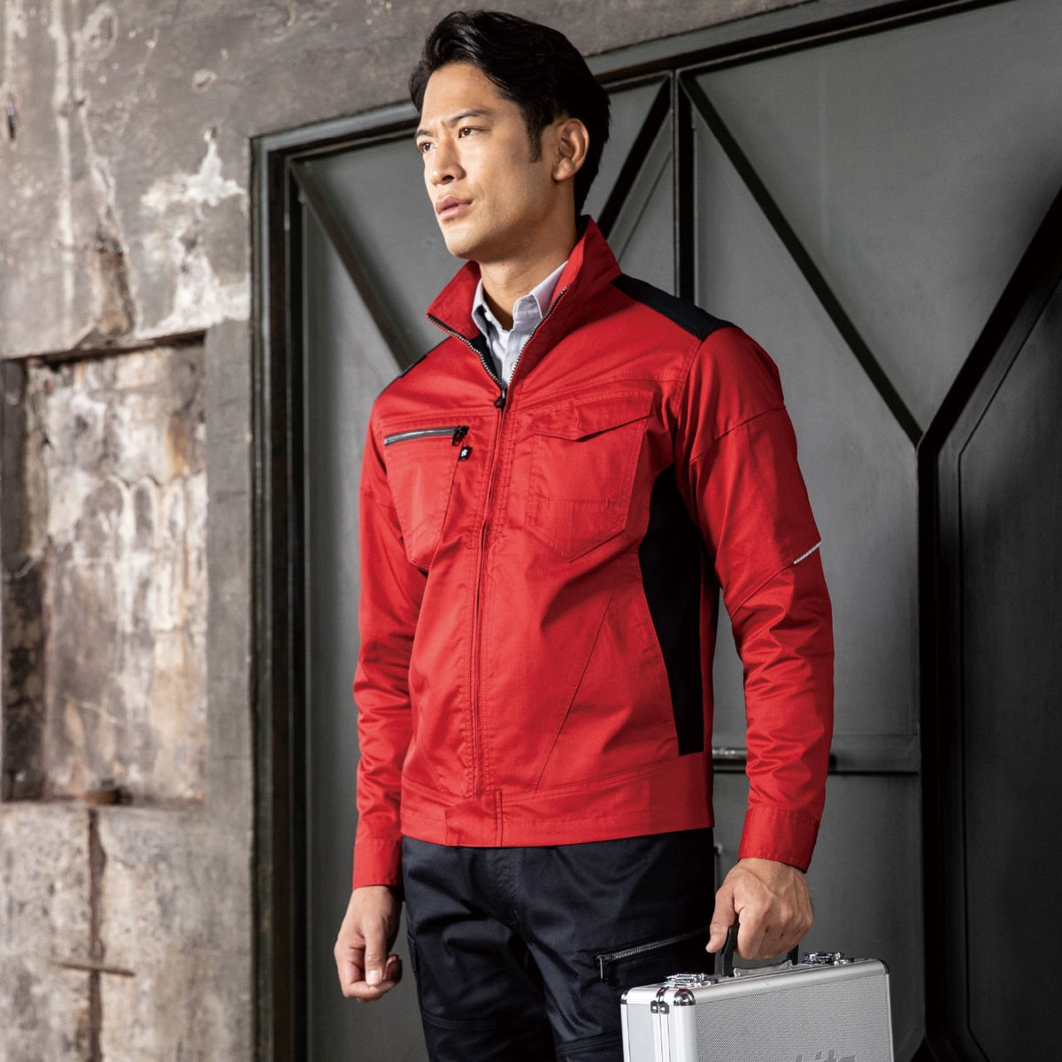 ストレッチ長袖ブルゾン [AG-3081] 春夏 コーコス信岡