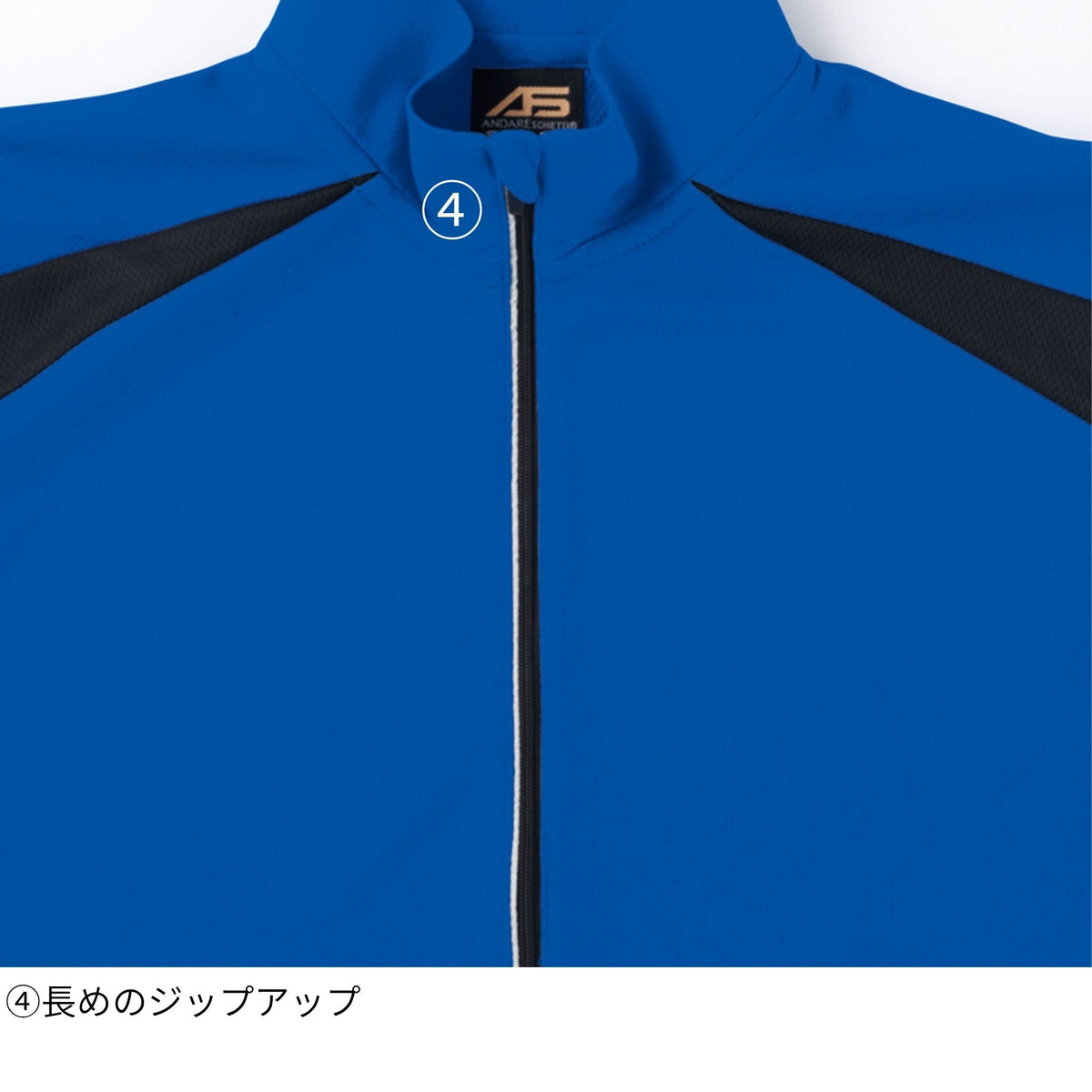 半袖ハーフジップ [AS-577] 春夏 コーコス信岡
