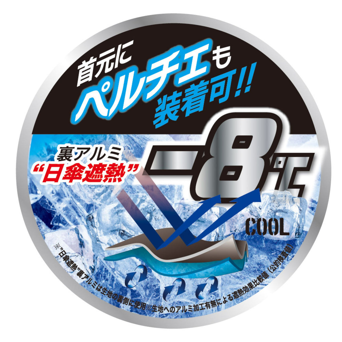 ボルトクール日傘遮熱🄬ベスト(ペルチェネックホルダー付) [D-229] 春夏 コーコス信岡 仕様・スペック