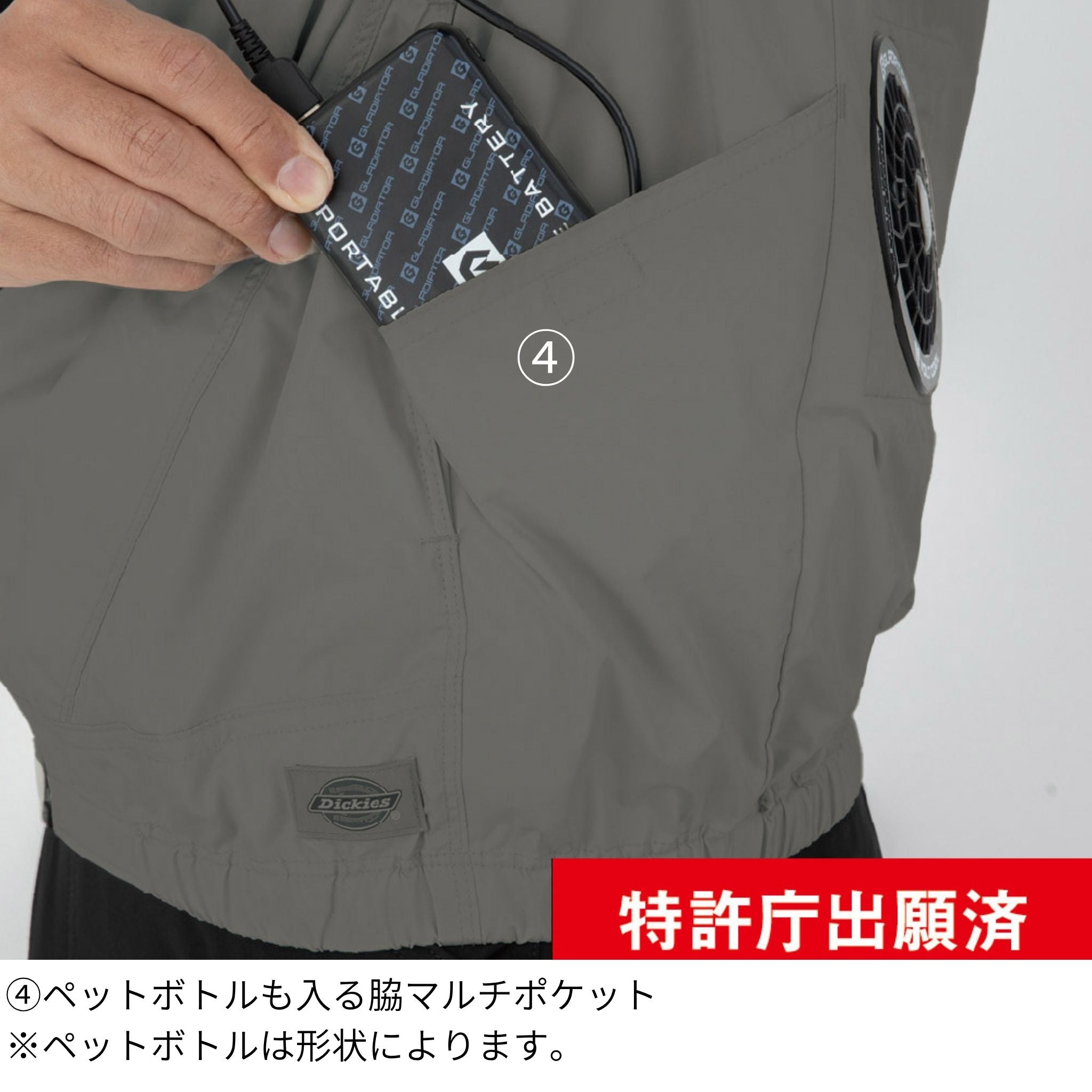 ボルトクール半袖ブルゾン(ペルチェネックホルダー付) [D-330] 春夏 コーコス信岡