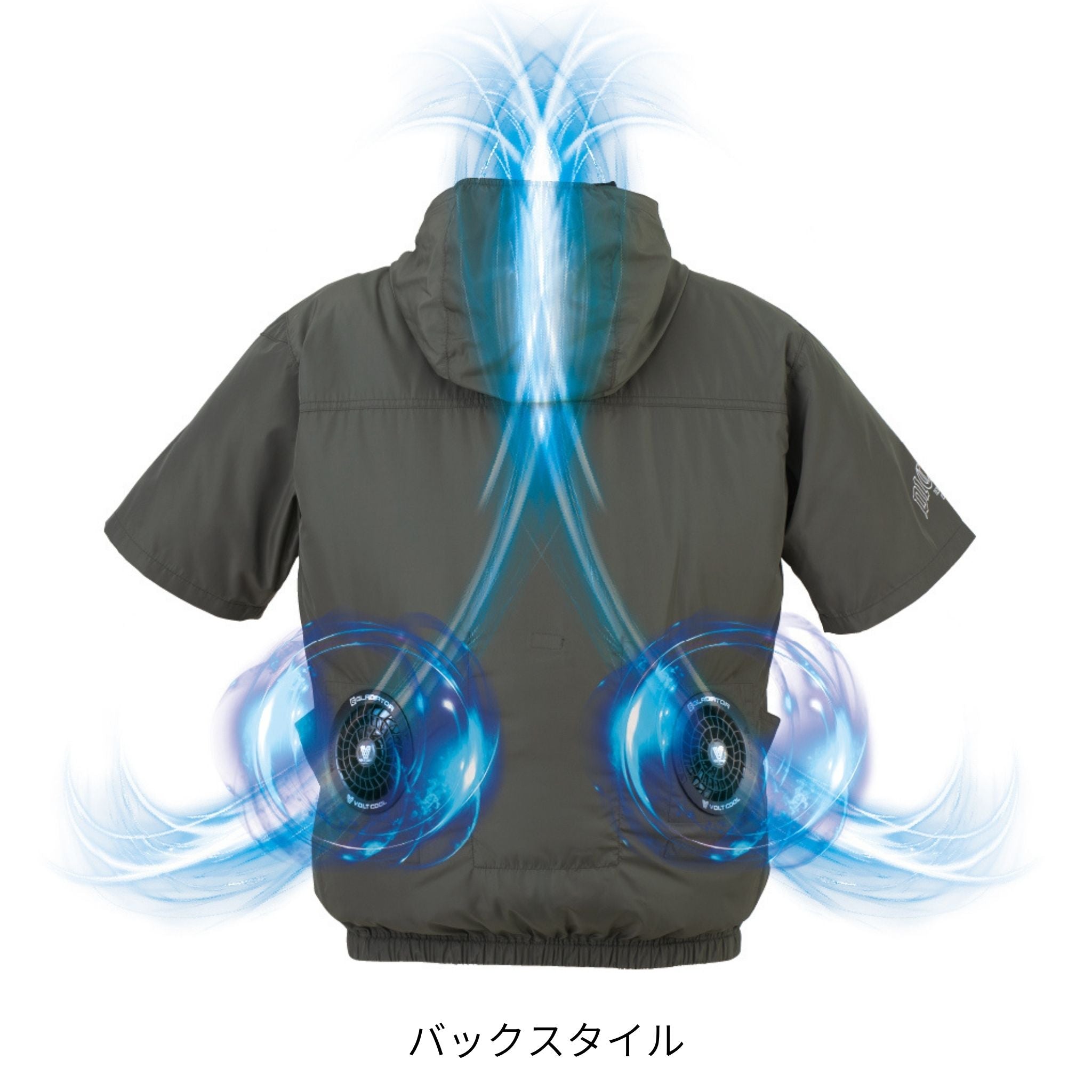 ボルトクール半袖ブルゾン(ペルチェネックホルダー付) [D-330] 春夏 コーコス信岡