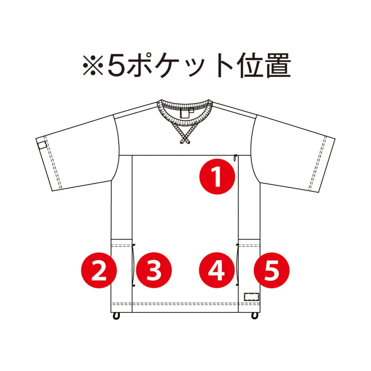 フェイスコットンDRY5ポケット半袖Tシャツ [G-107] 春夏 コーコス信岡