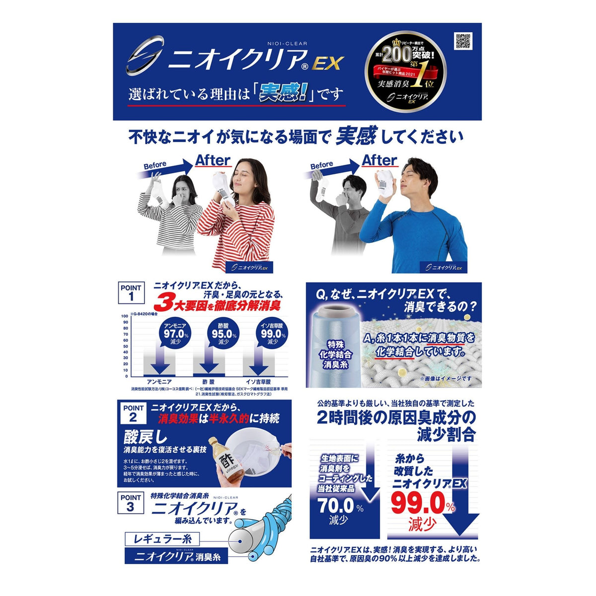 ニオイクリア®消臭インナー手袋10枚(5双組) [G-201] 通年 コーコス信岡