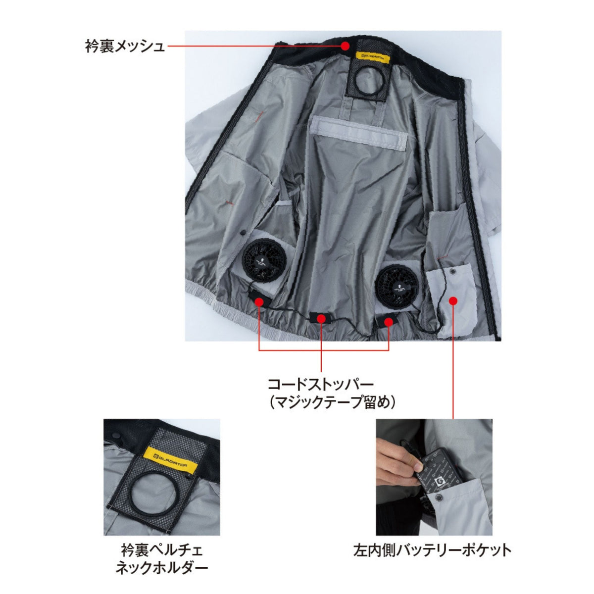 ボルトクール日傘遮熱®半袖ブルゾン [G-4030] 春夏 コーコス信岡