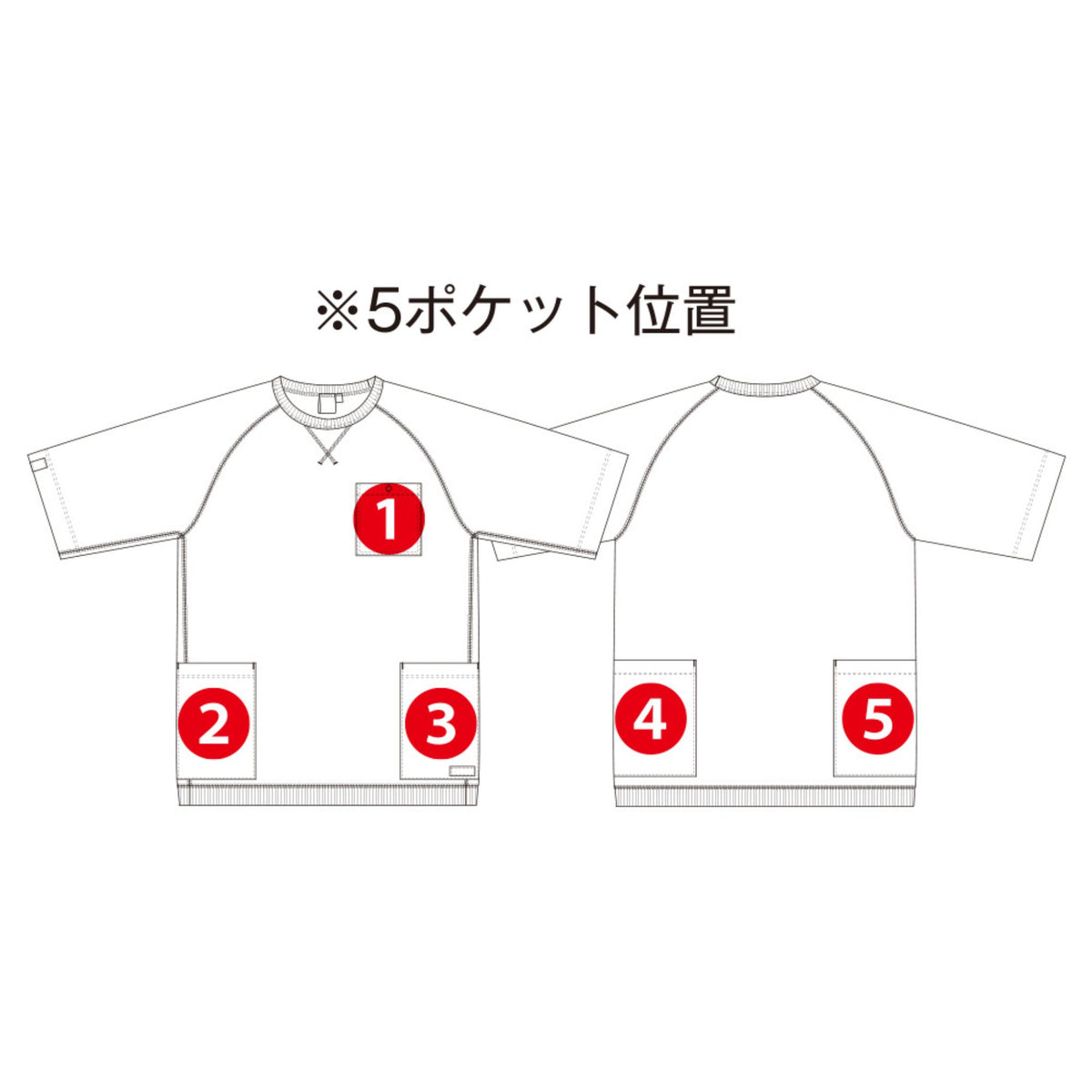 5ポケット半袖Tシャツ [G-947] 春夏 コーコス信岡