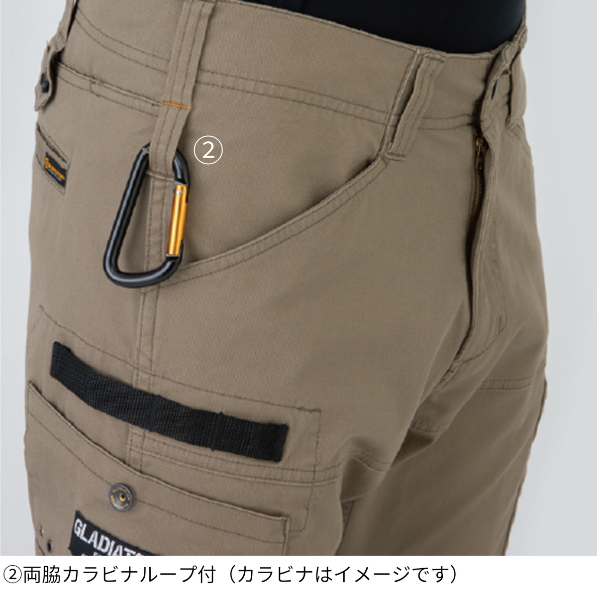ストレッチマイクロヘリンボーンショートカーゴ [GA-3936] 春夏 コーコス信岡