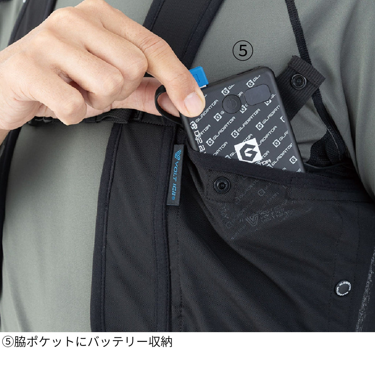 アイスメッシュベスト保冷剤150g用6ポケット＆ペルチェ穴 [GI-469] 春夏 コーコス信岡