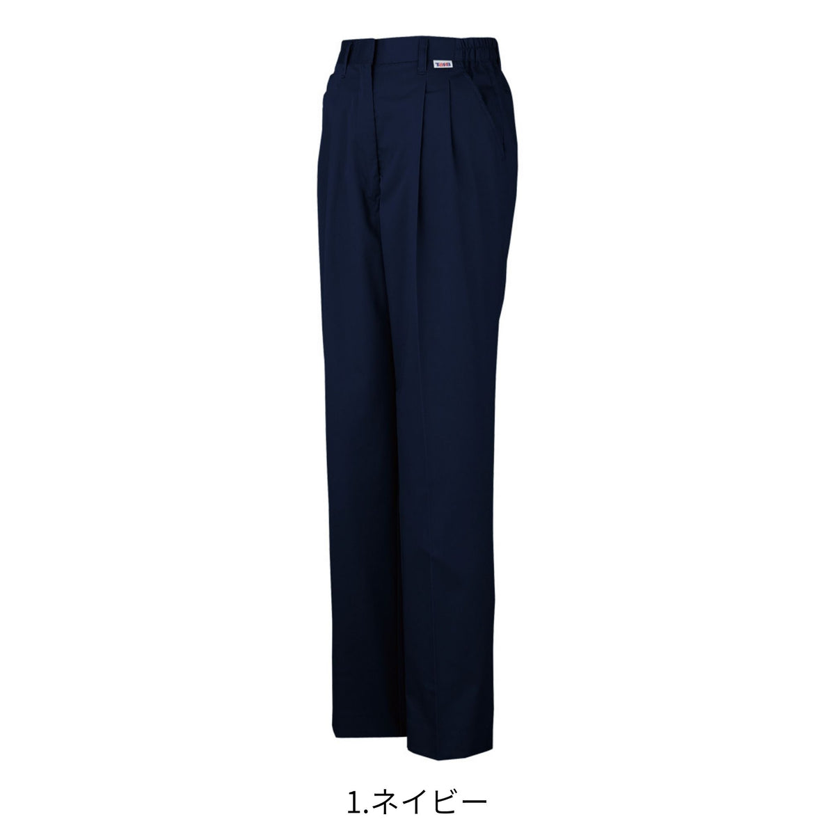 製品制電レディースツータックスラックス(脇ゴム) [J-564] 春夏 コーコス信岡