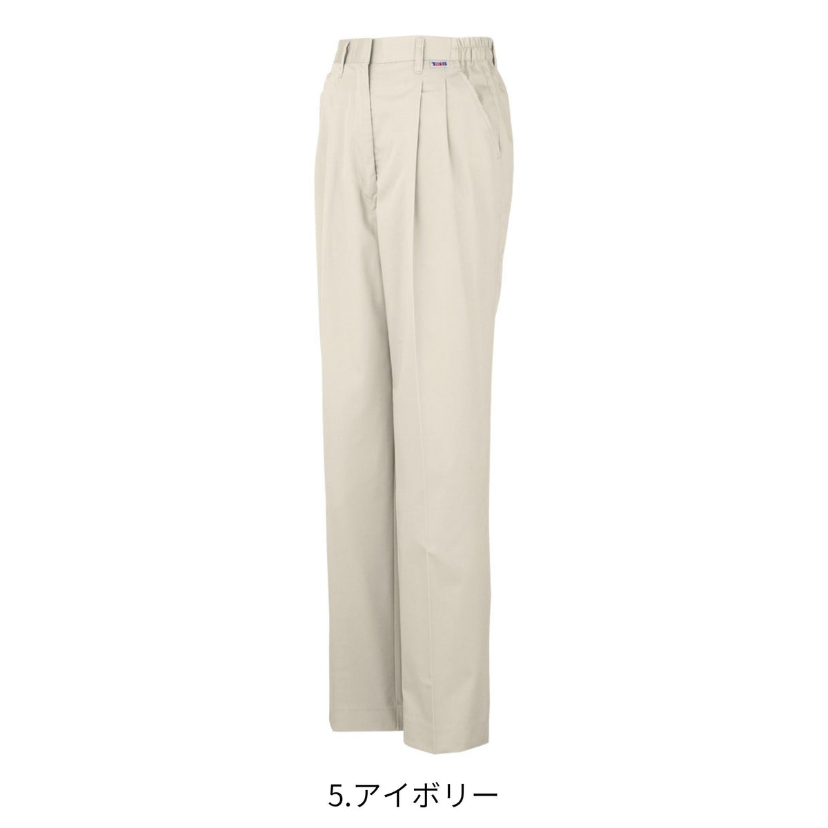 製品制電レディースツータックスラックス(脇ゴム) [J-564] 春夏 コーコス信岡